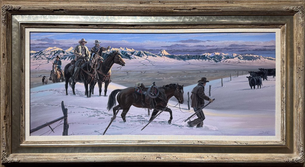 LATE GATHER ON THE GRAVELLY RANGE by Larry Zabel [1930-2012