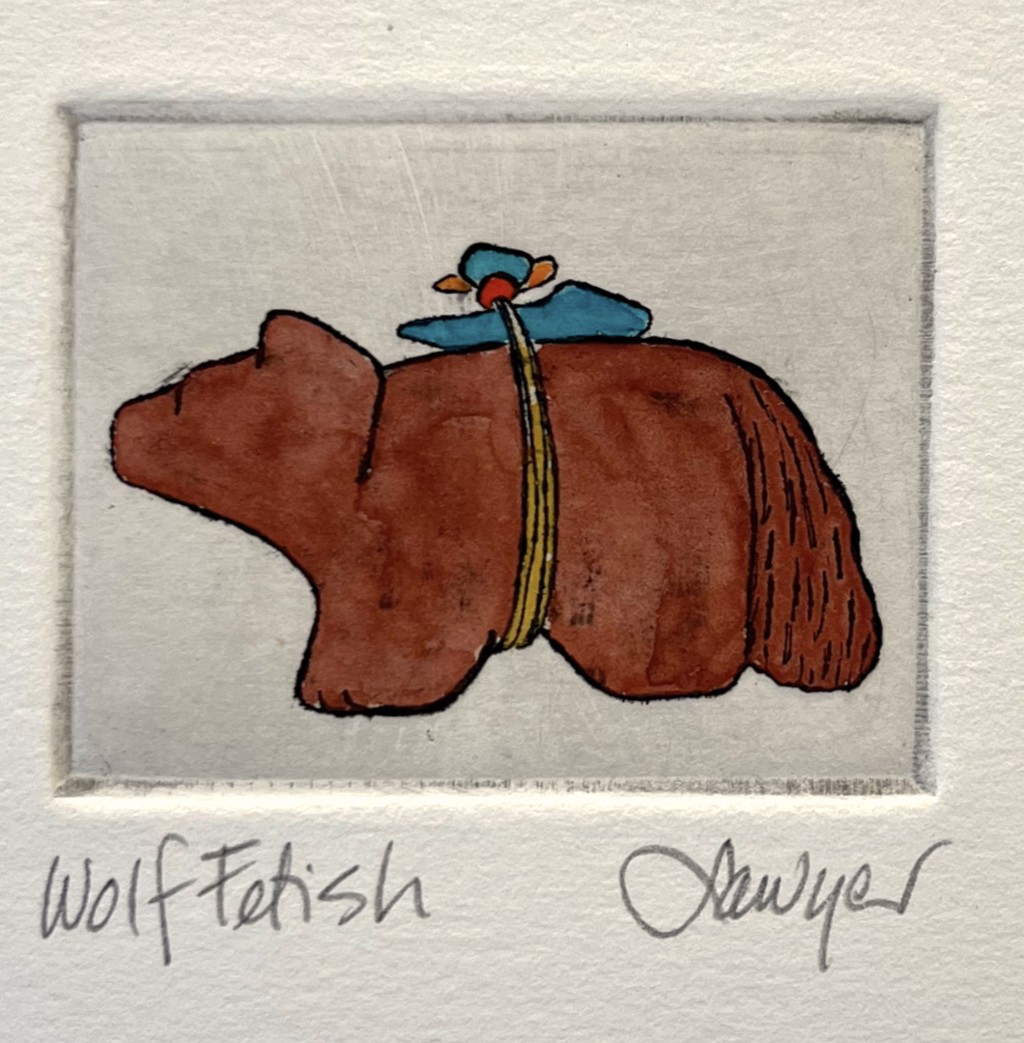 Wolf Fetish (unframed) by Anne Sawyer