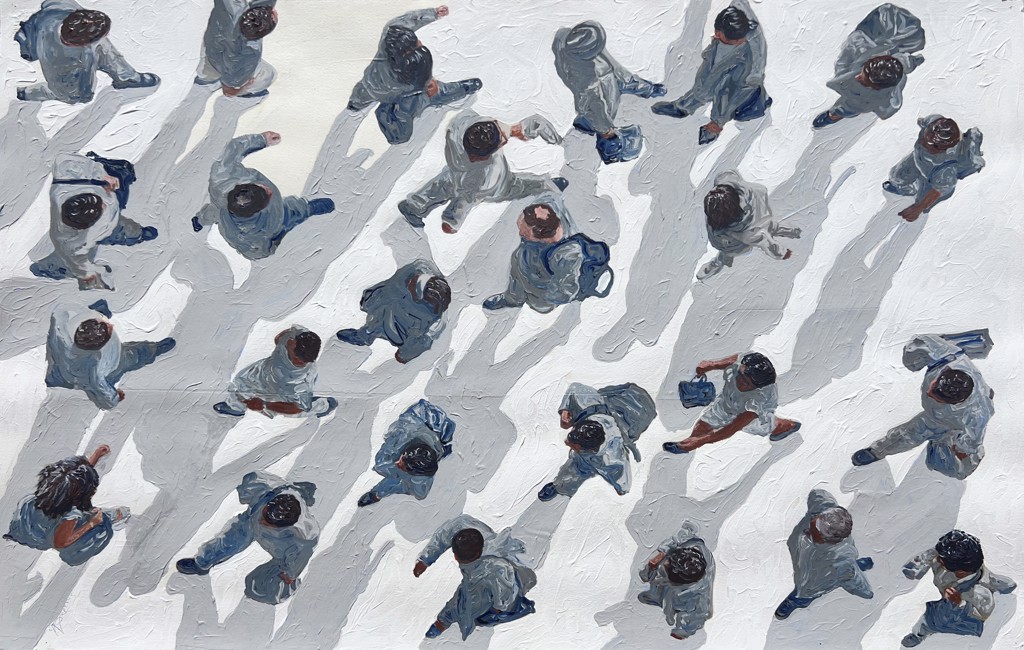 Crosswalkers #252 by Jim Zwadlo | Eisenhauer Gallery