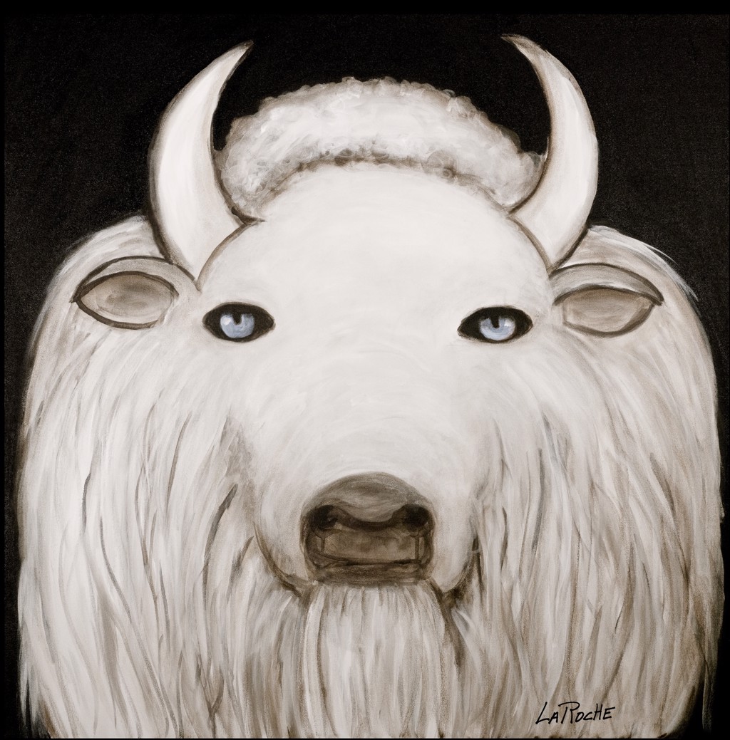 White Buffalo by Carole LaRoche | Carole Laroche Gallery