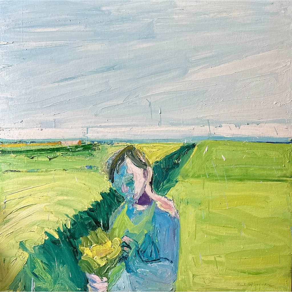 Boy With Flower by Paul Wonner