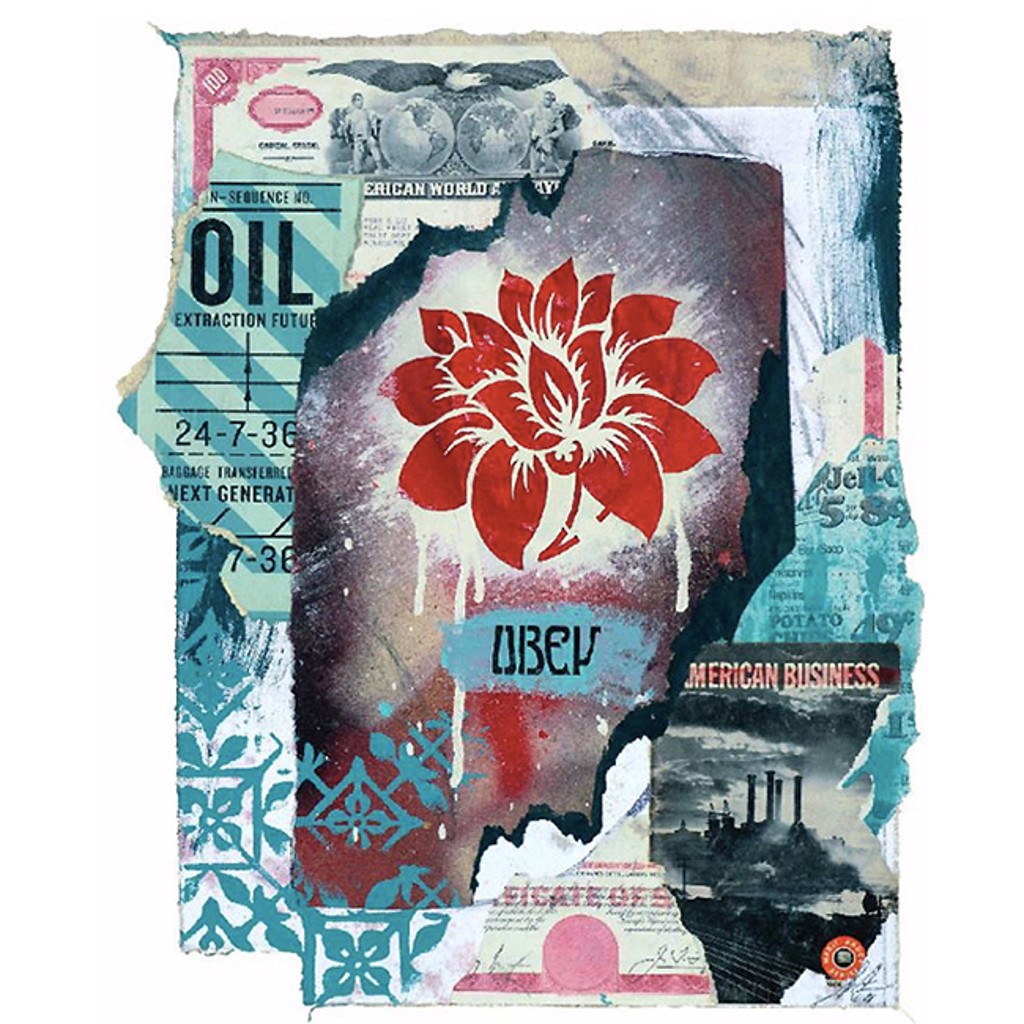 OBEY Flower Stencil by Shepard Fairey | GGA GALLERY
