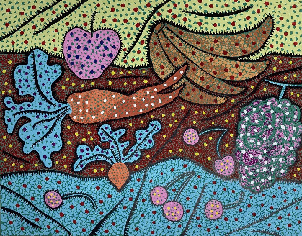 the in Standing 1979 Field Visionary the in 草間彌生Standing Visionary Arts Fine Manabia | Kusama Yayoi by Field 版画