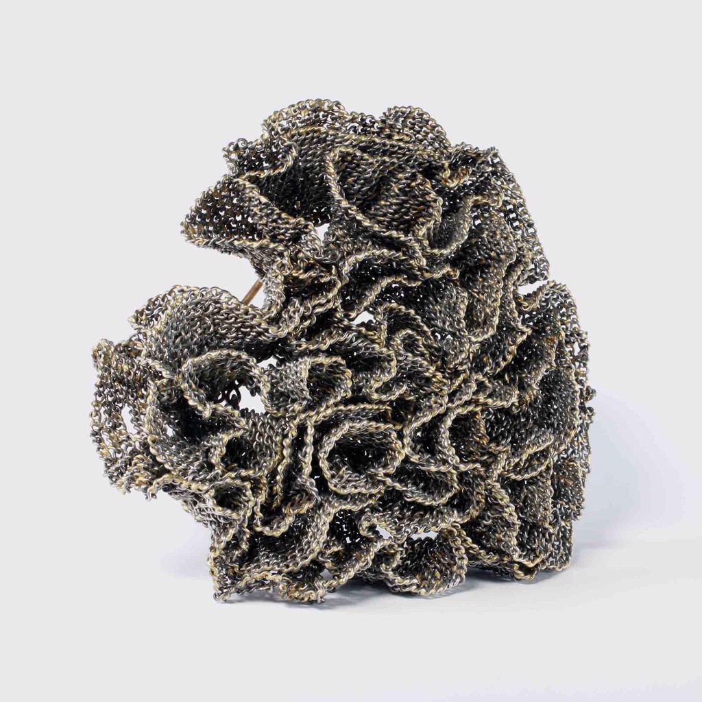 ruffledheart brooch by Lola Brooks