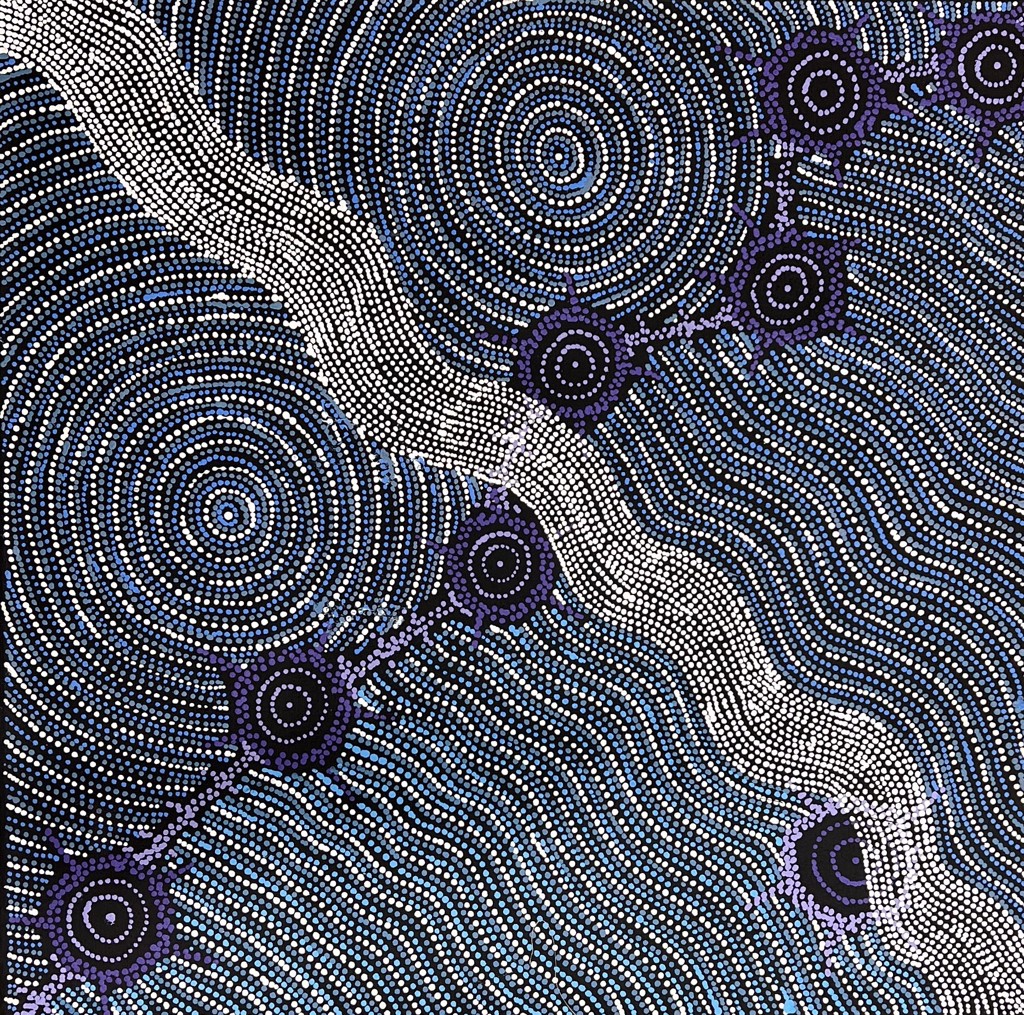 Shanna Napanangka Williams - Napaljarri-warnu Jukurrpa (Seven Sister Dreaming) by Warlukurlangu Artists