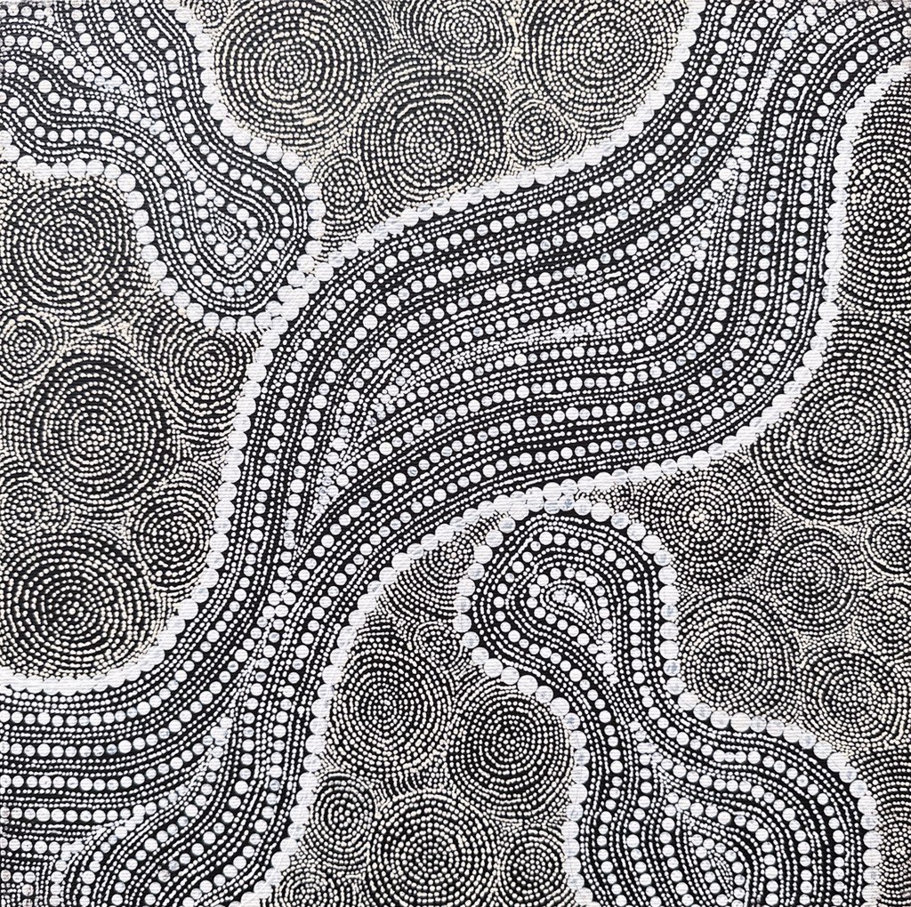 Senita Napangardi Granites, Ngurlu Jukurrpa (Native Seed Dreaming) by Warlukurlangu Artists