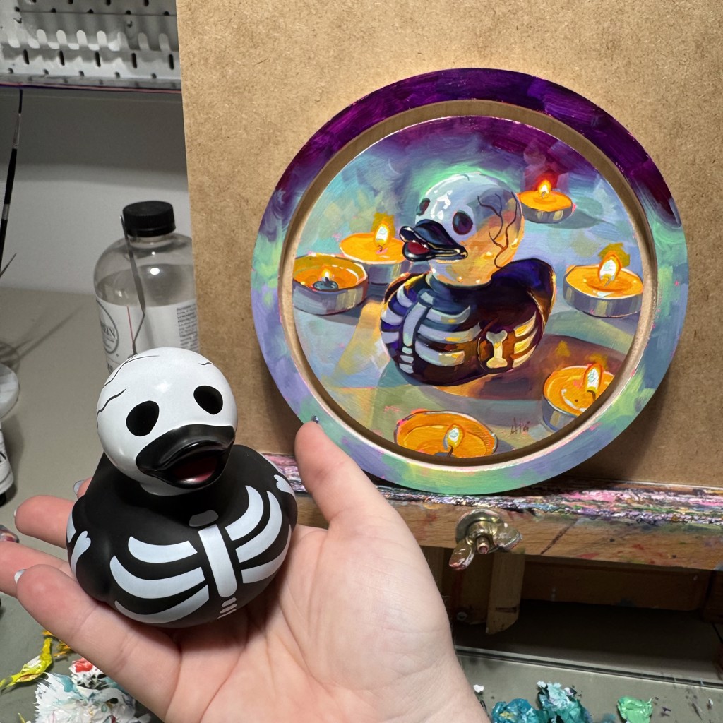 Skelly Ducky by Alai Ganuza | Abend Gallery