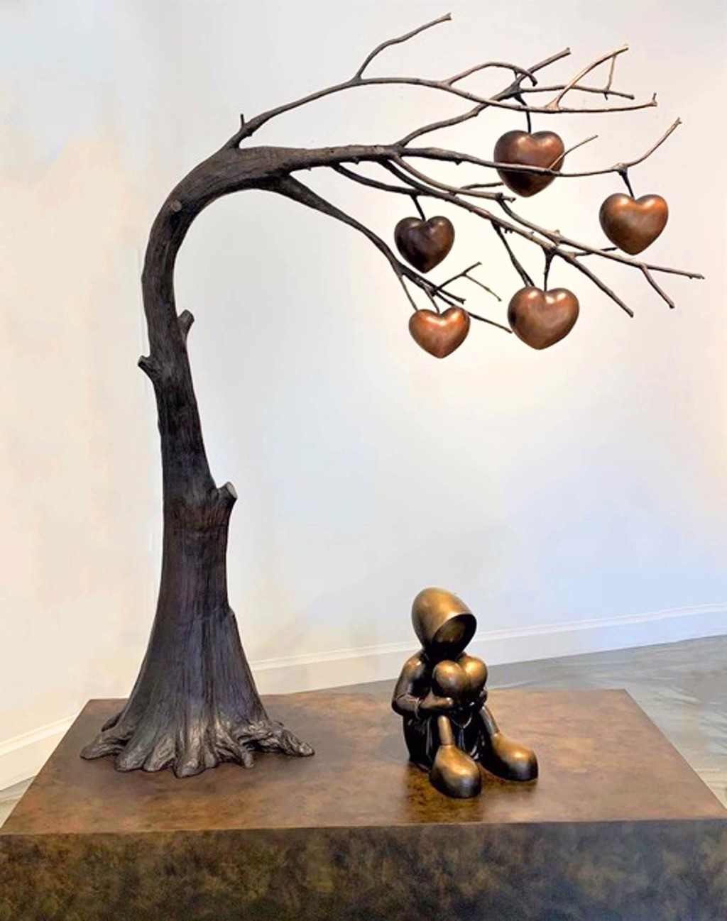 Under the Tree of Love by Mackenzie Thorpe - Sculpture