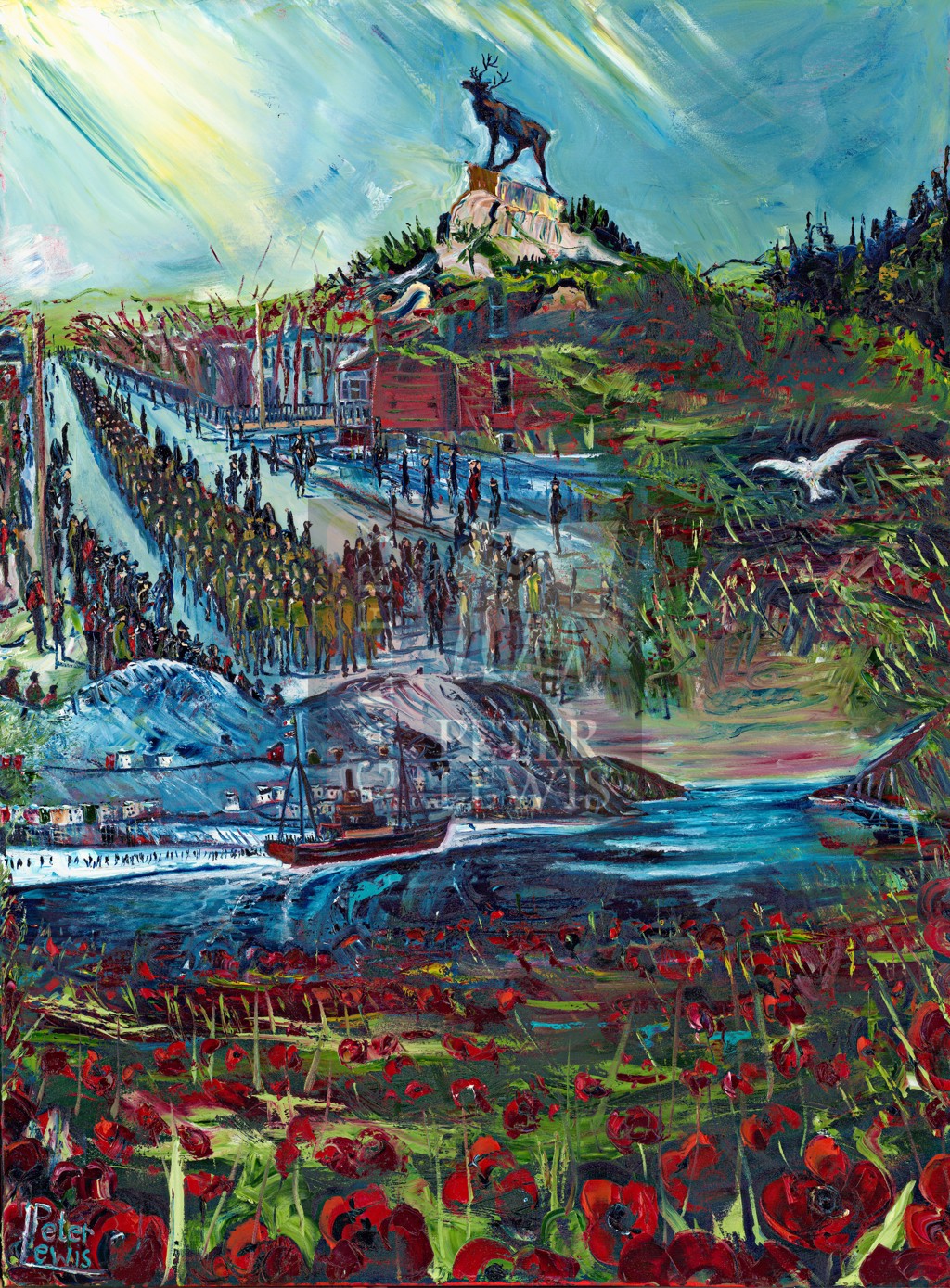 Beaumont Hamel Print by PETER LEWIS