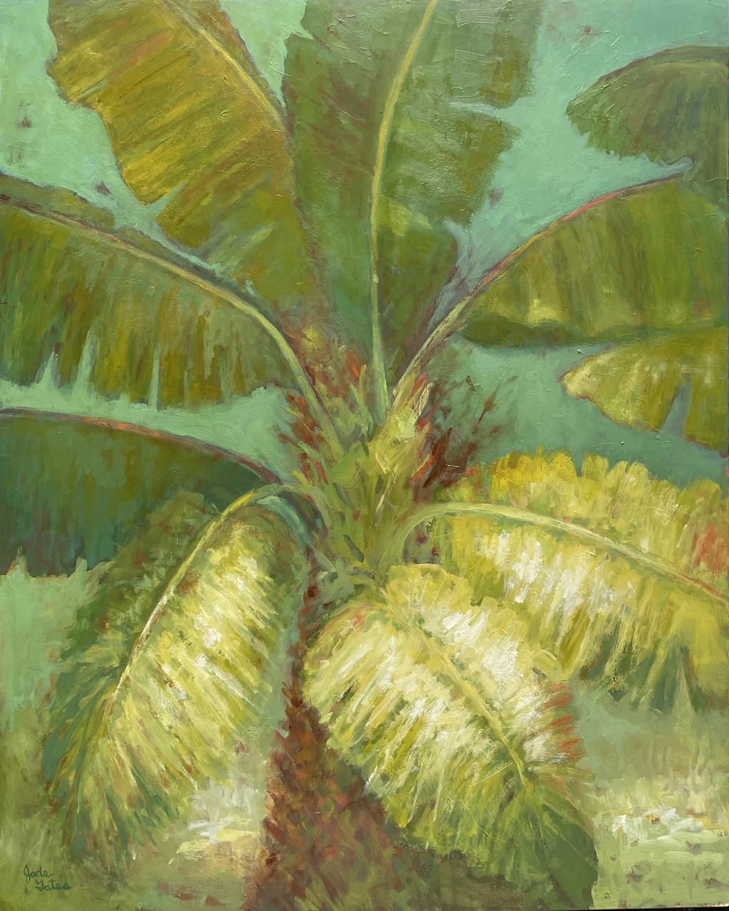 Chartreuse Fronds I
