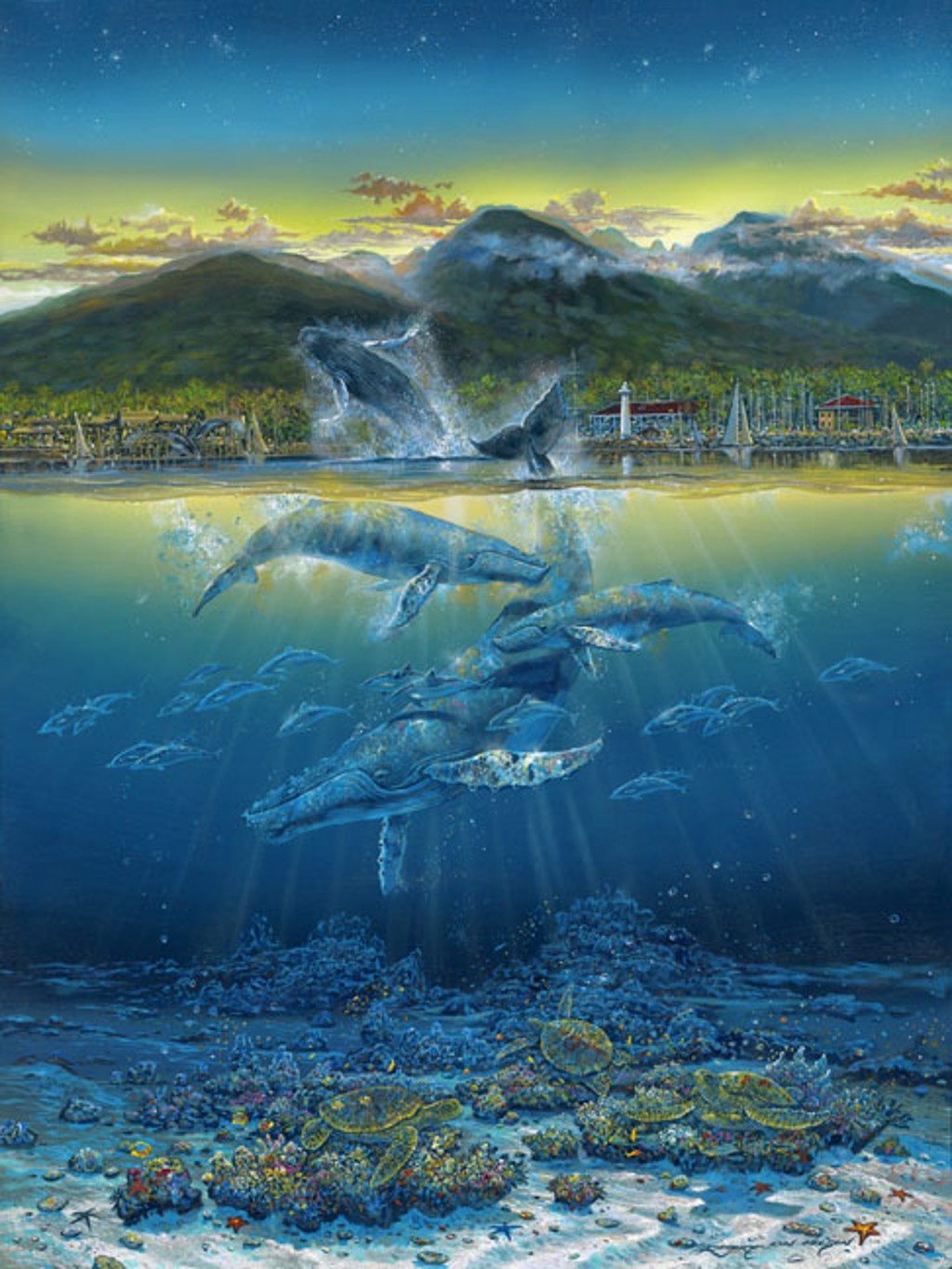 Two Worlds Lahaina by Robert Lyn Nelson | Lahaina Galleries