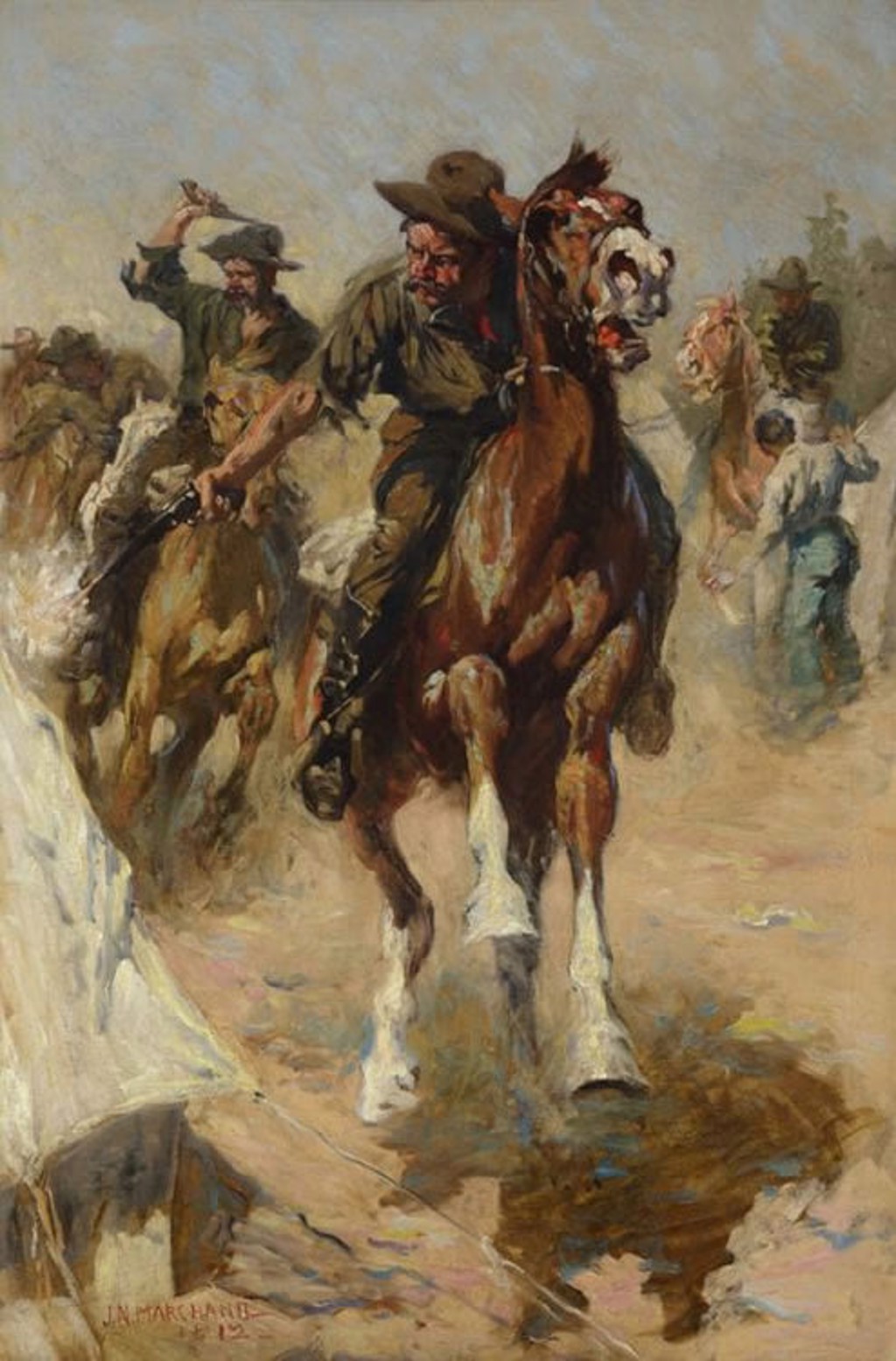 ROUGH RIDERS by John Marchand [1875-1921]