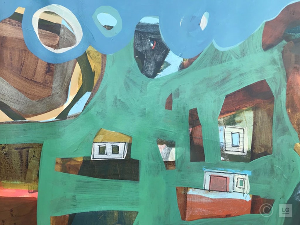 Rough Seas and Sheltered Cove by Rachael Van Dyke