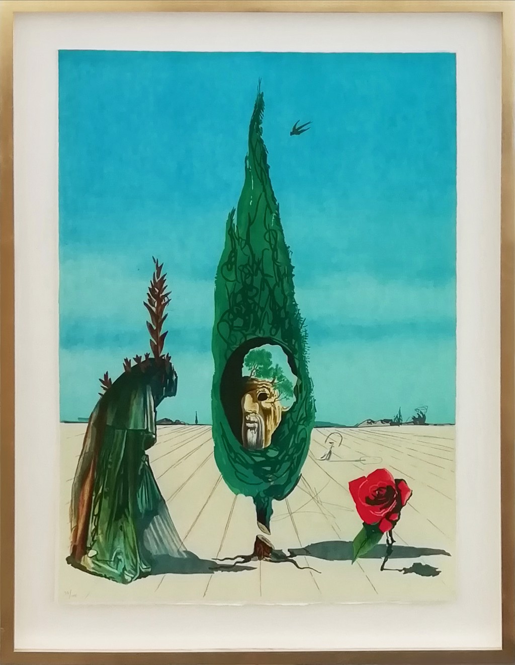 Enigma of the Rose/Death (from Visions Surrealiste Suite of 4) by