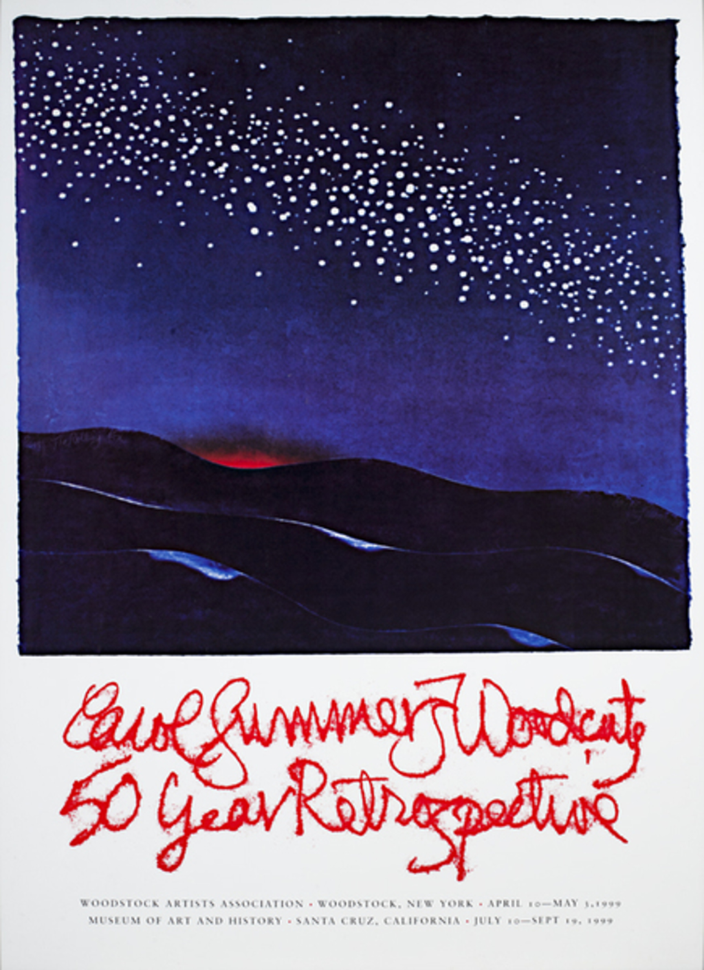 The Rolling Sea (Carol Summers Woodcuts 50 Year Retrospective) by