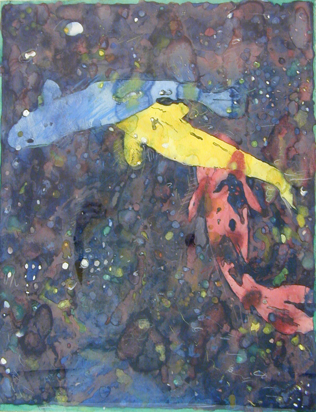 Fish in New Time by Joseph Raffael | Gail Severn Gallery