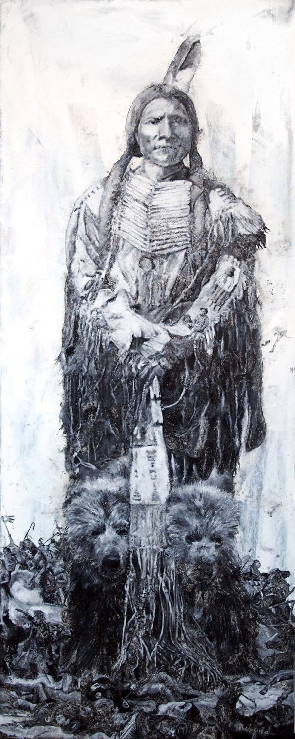 Looking Glass (Charging Bear) by Jac Lahav
