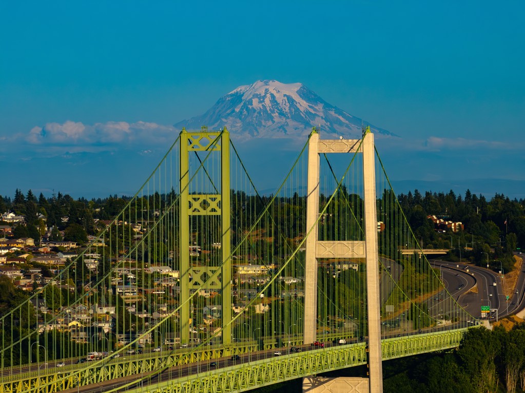 Narrows Rainier Afternoon by Jeff Wolff