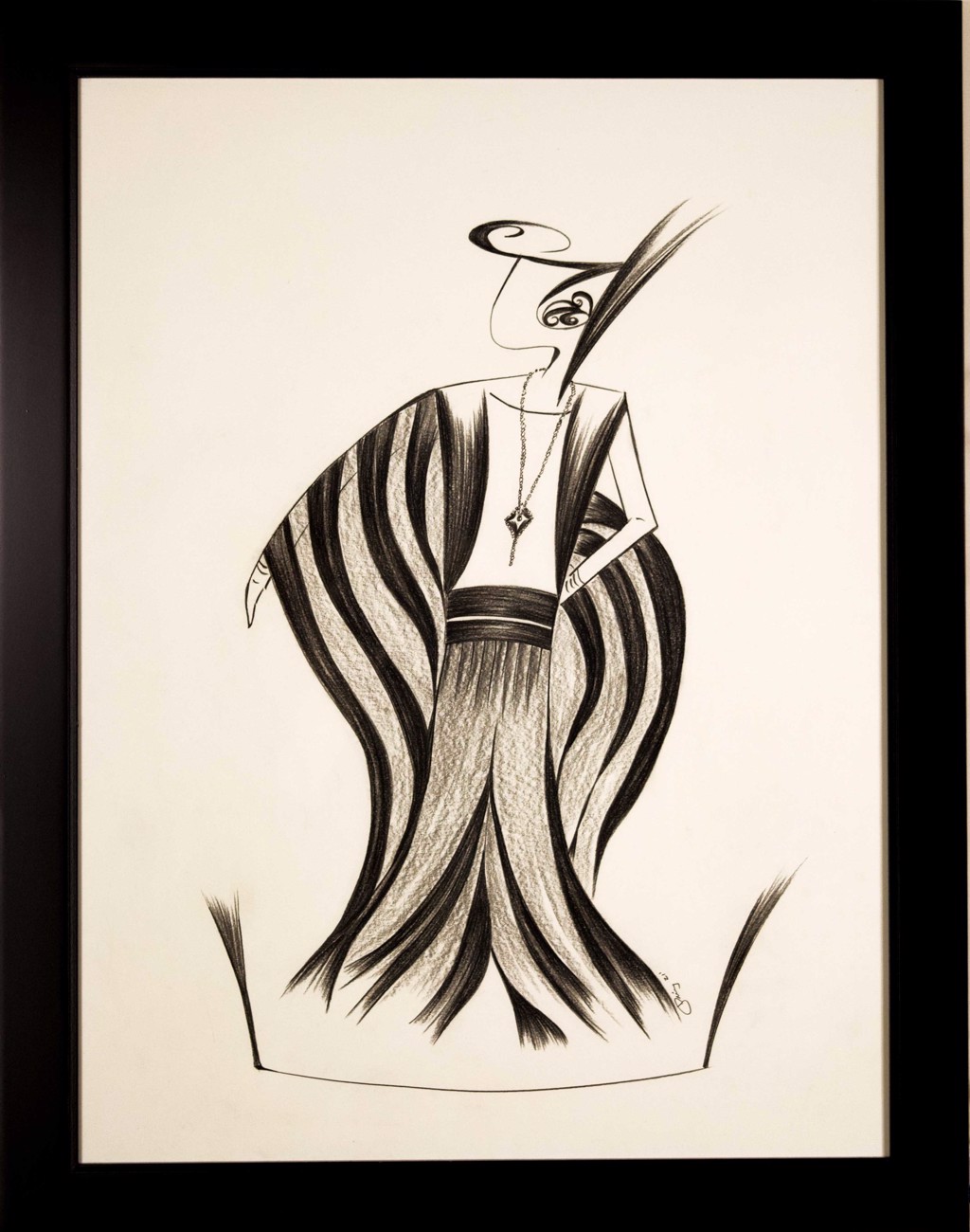 Ava (1940s Art Deco Fashion Rendition) by Jorge Ruiz-Martinez