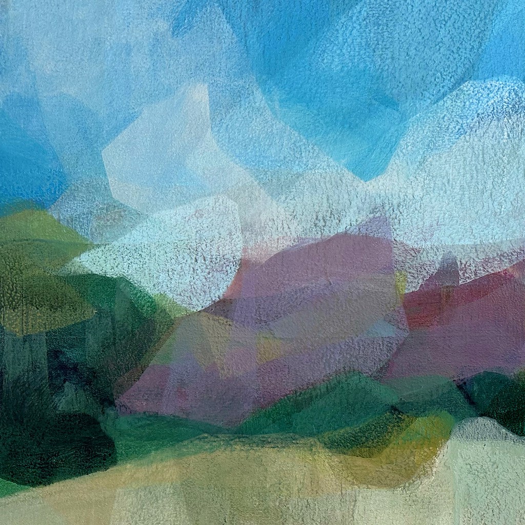 (uhuru) cloud cover at kaupo moku by Katherine Sandoz