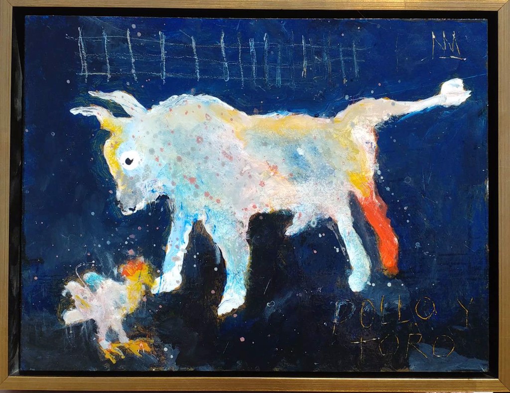 Pollo Y Toro Redux 12x16 by Michael Snodgrass