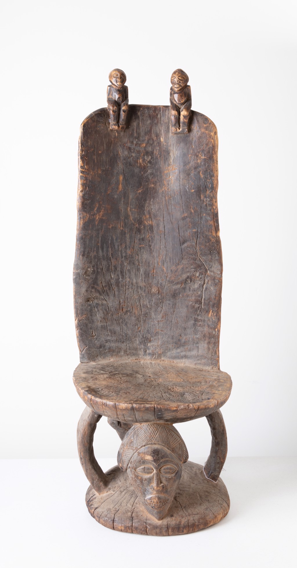 Chokwe Chief Ceremonial Stool-Zaire by African | David Barnett Gallery