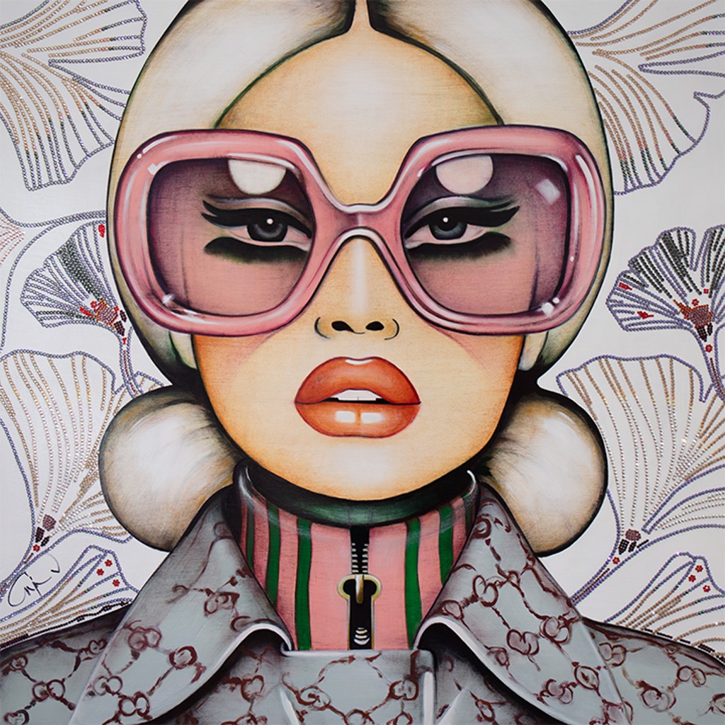 アートポスター/アンヤ・ヴァン・ヘール（Anja Van Herle） Posh Pink by Anja Van Herle | Laura Rathe Fine Art