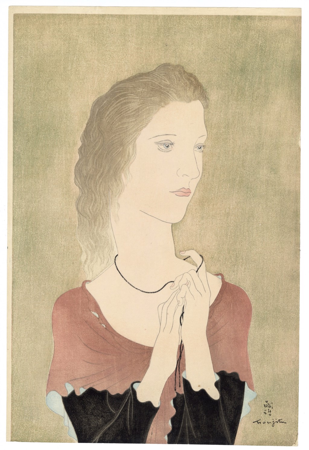 My Wife by Tsuguharu (Leonard) Foujita | The Art of Japan