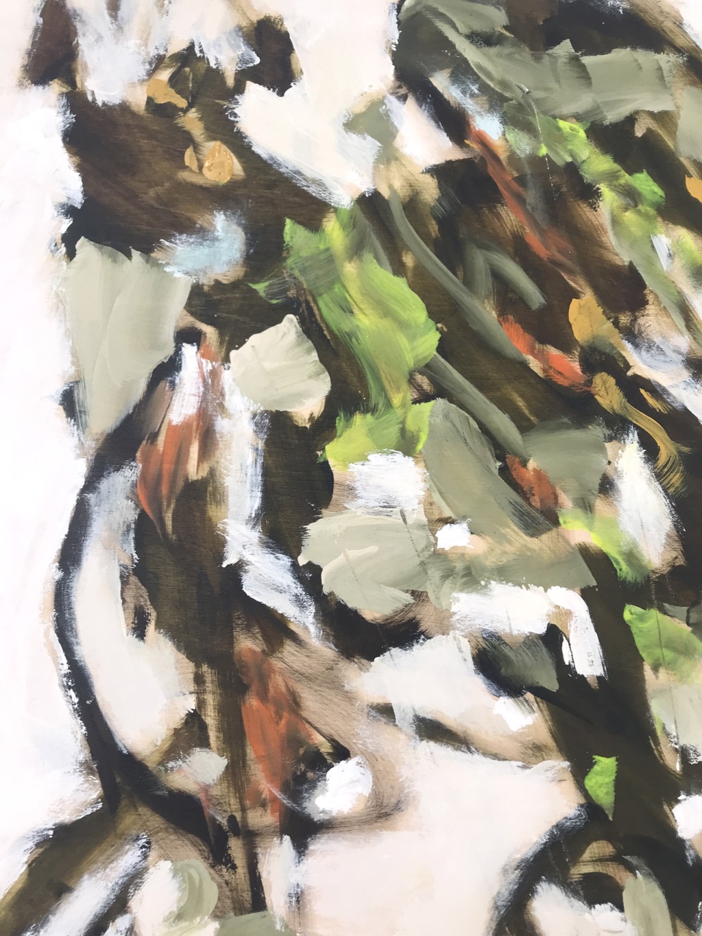 Wildflowers in Pale Green Vase by Rachael Van Dyke