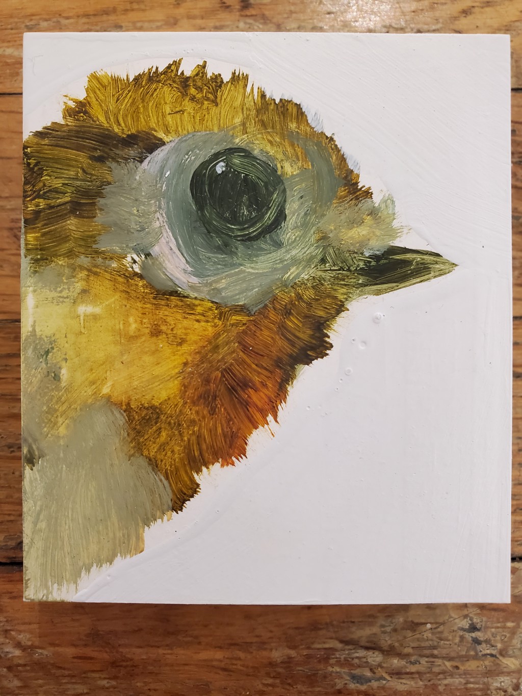 Small bird block by Diane Kilgore Condon | Art and Light Gallery