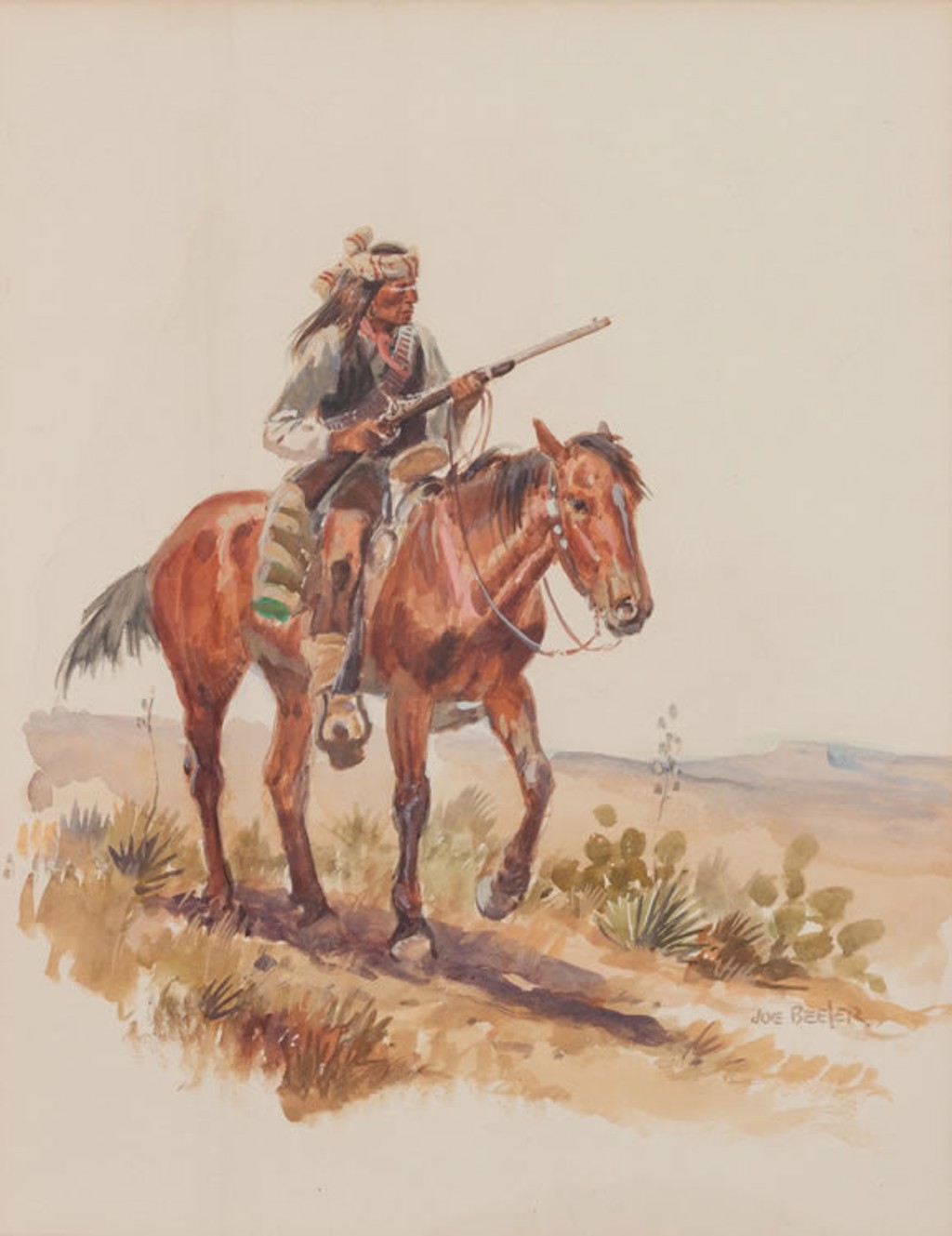 APACHE INDIAN by Joe Neil Beeler [1931-2006]