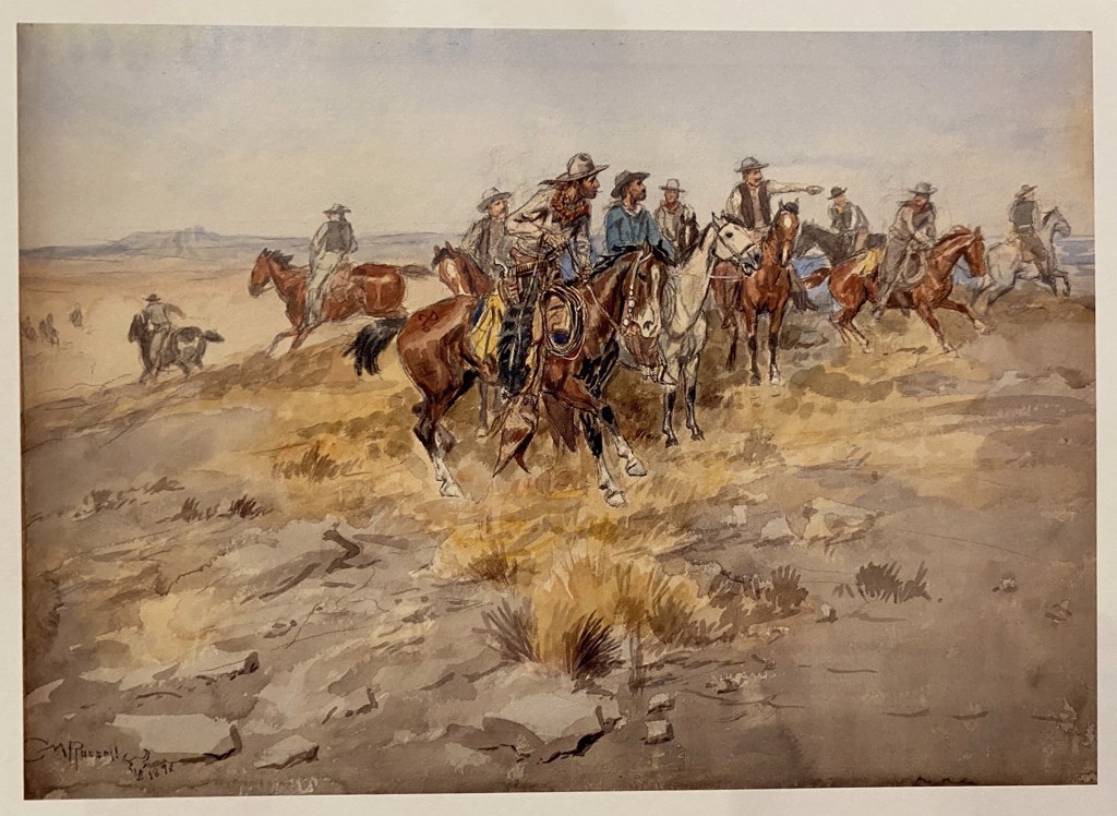 Scouting for New Range by Charles M. Russell [1864-1926]