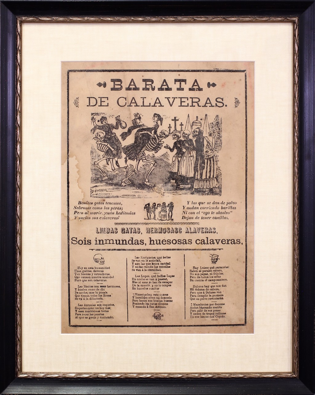 Barata de Calaveras by José Guadalupe Posada