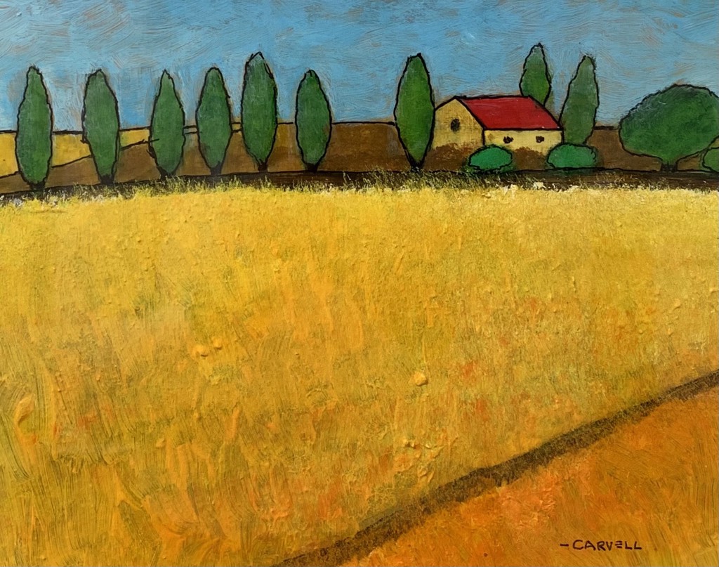 Italian Farm Land by Fred Carvell
