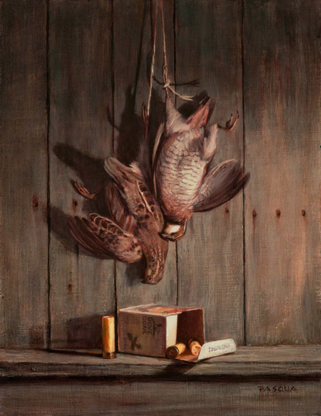 Quail and Shells Still Life by Louis Pasqua