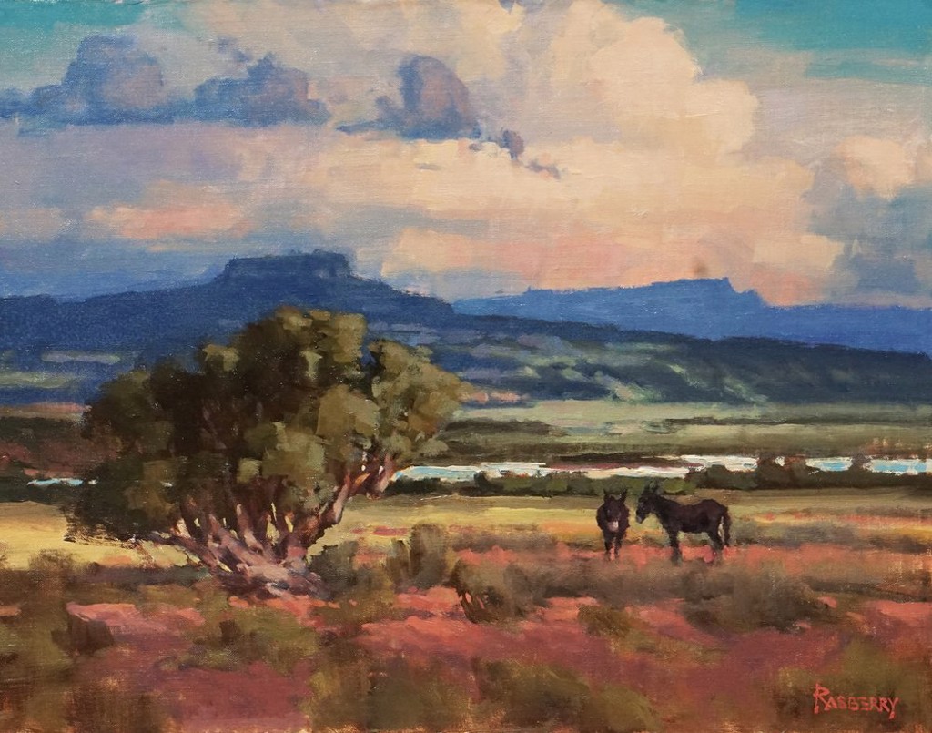 Wild Donkeys of Abiquiu by John Rasberry