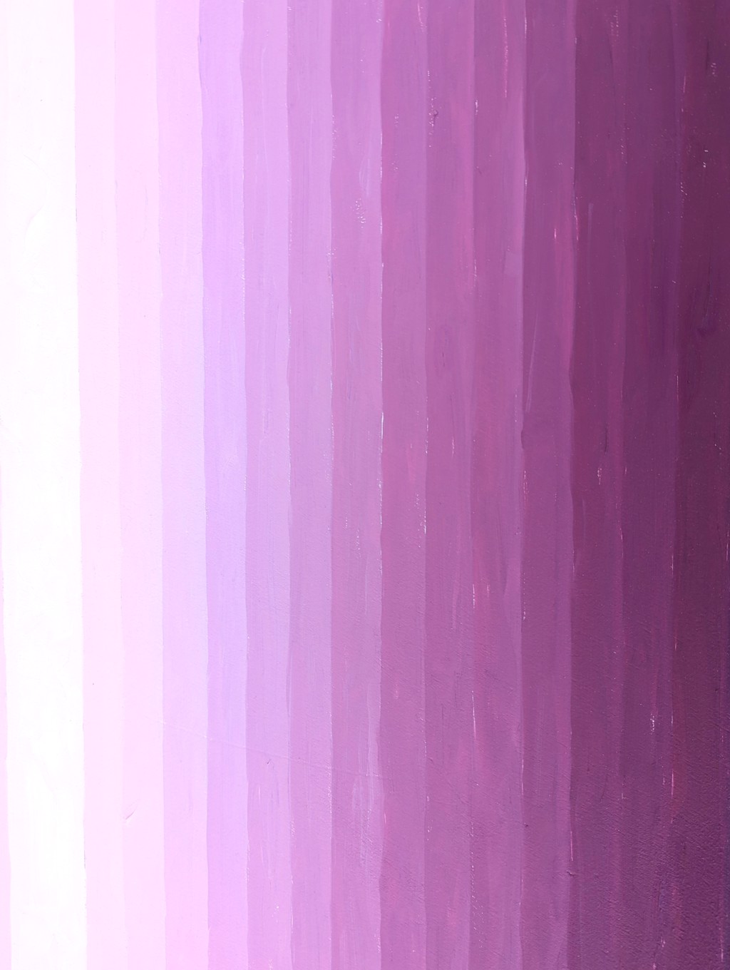 "Chisel" Contemporary Abstract Magenta Ombre Shaped Concentric Oval Painting by David Hardaker