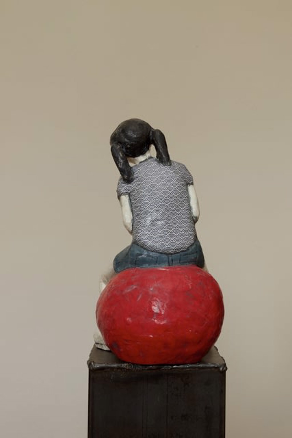 On A Red Ball III by Silvia Trappa