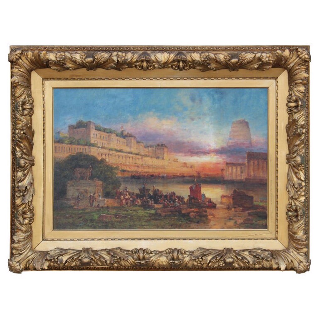 Tonalist Ancient Cityscape Painting by Andrew Melrose