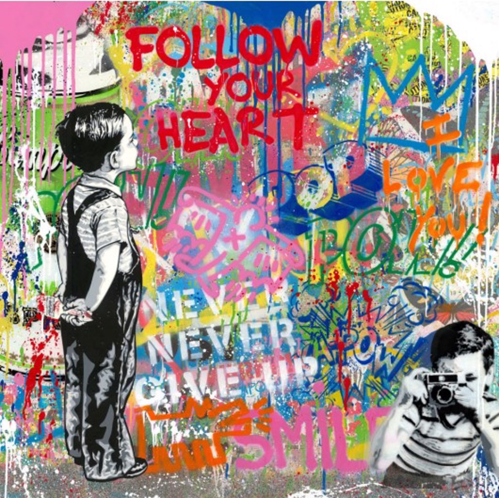 Chaplin and Mr. Brainwash Collaboration Artwork - SOLD — Ze Art