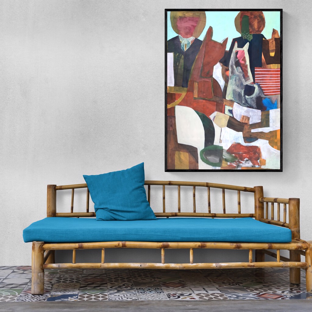 Gauchos con caballos y mantas de lana by Rachael Van Dyke