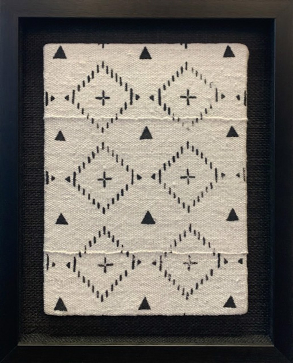 WHITE MALIAN MUDCLOTH I by Adams Galleries