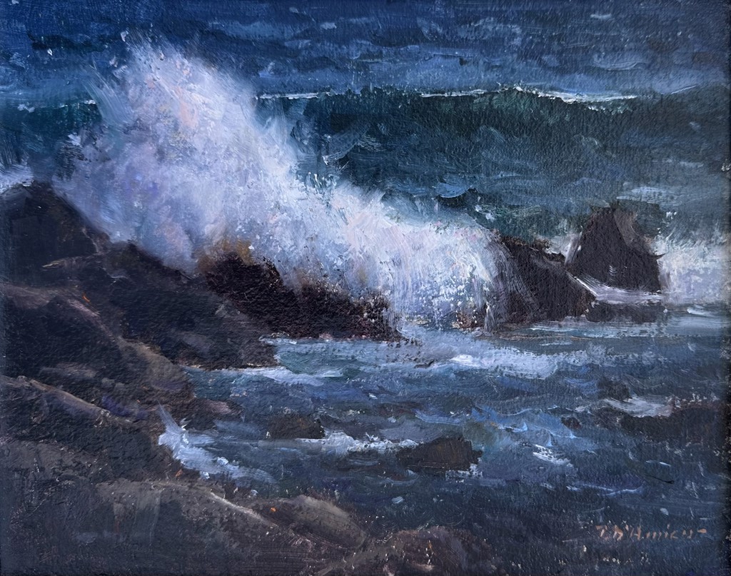 Big Spray at Back Beach by Tony D'Amico