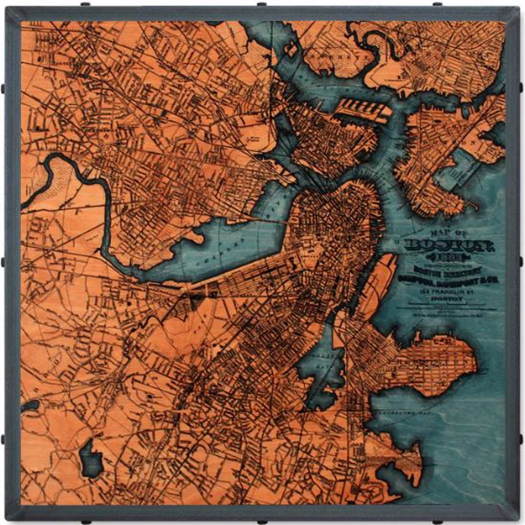 BOSTON, MA MAP by | The Limited Editions