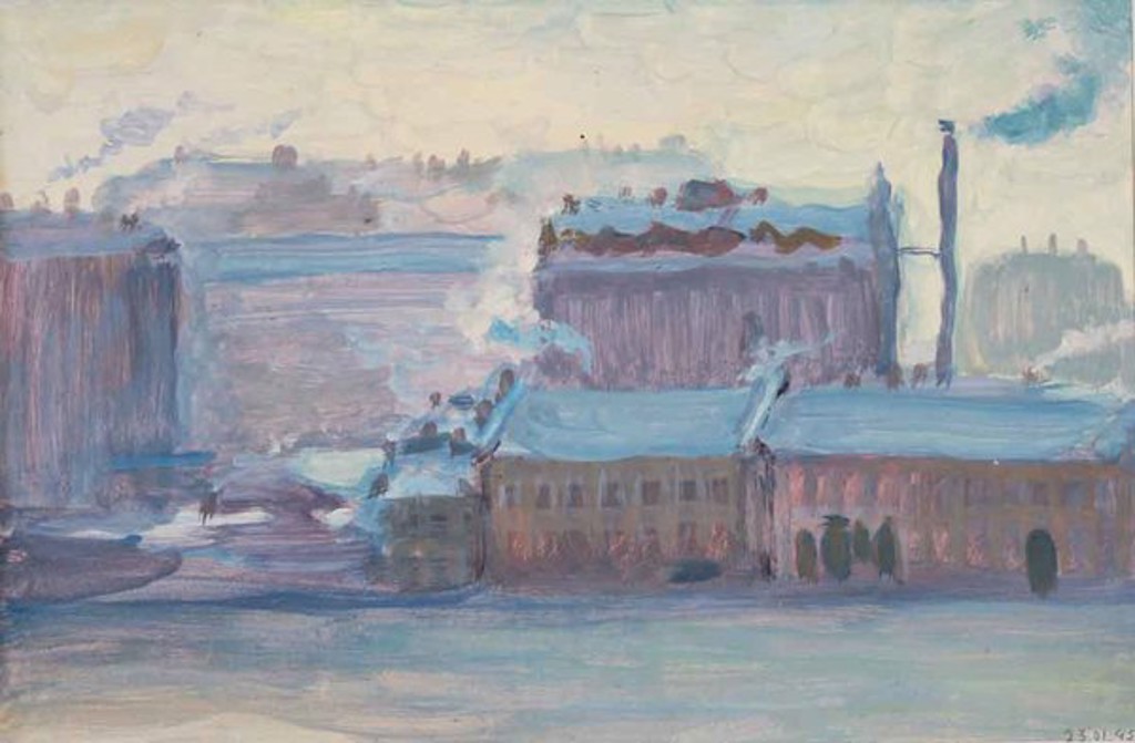 Factory Yard by Vsevolod Brodski