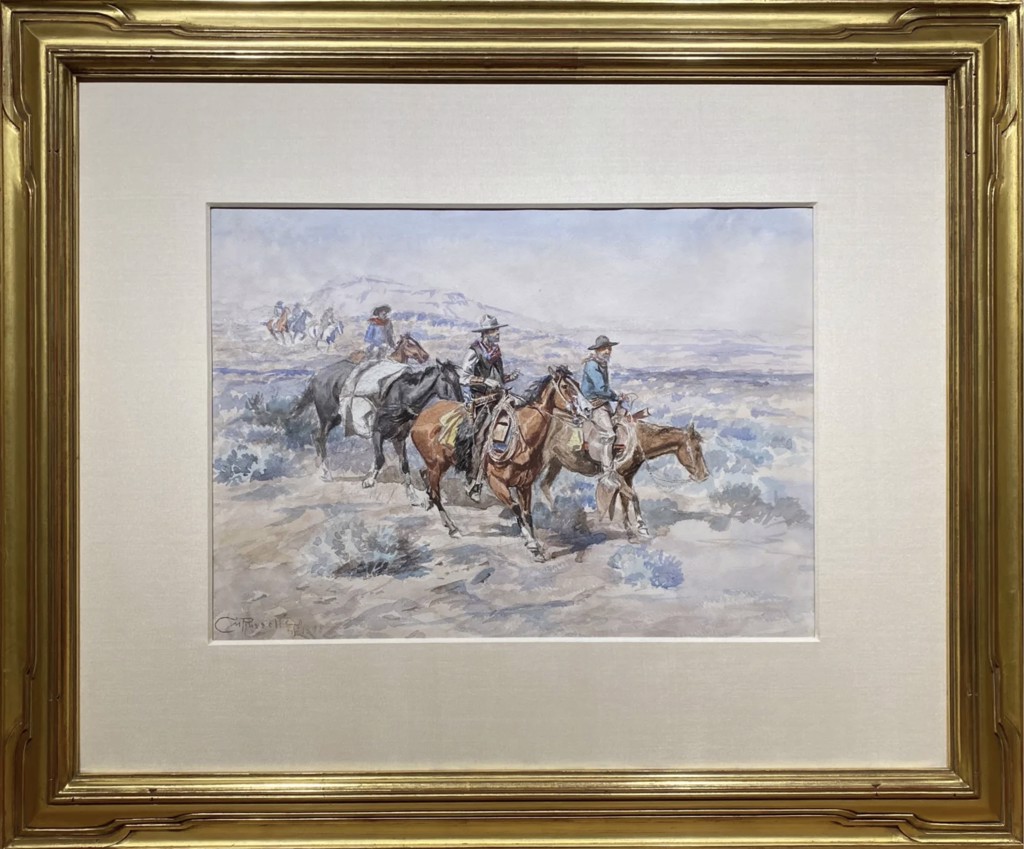 Scouting for New Range by Charles M. Russell [1864-1926]
