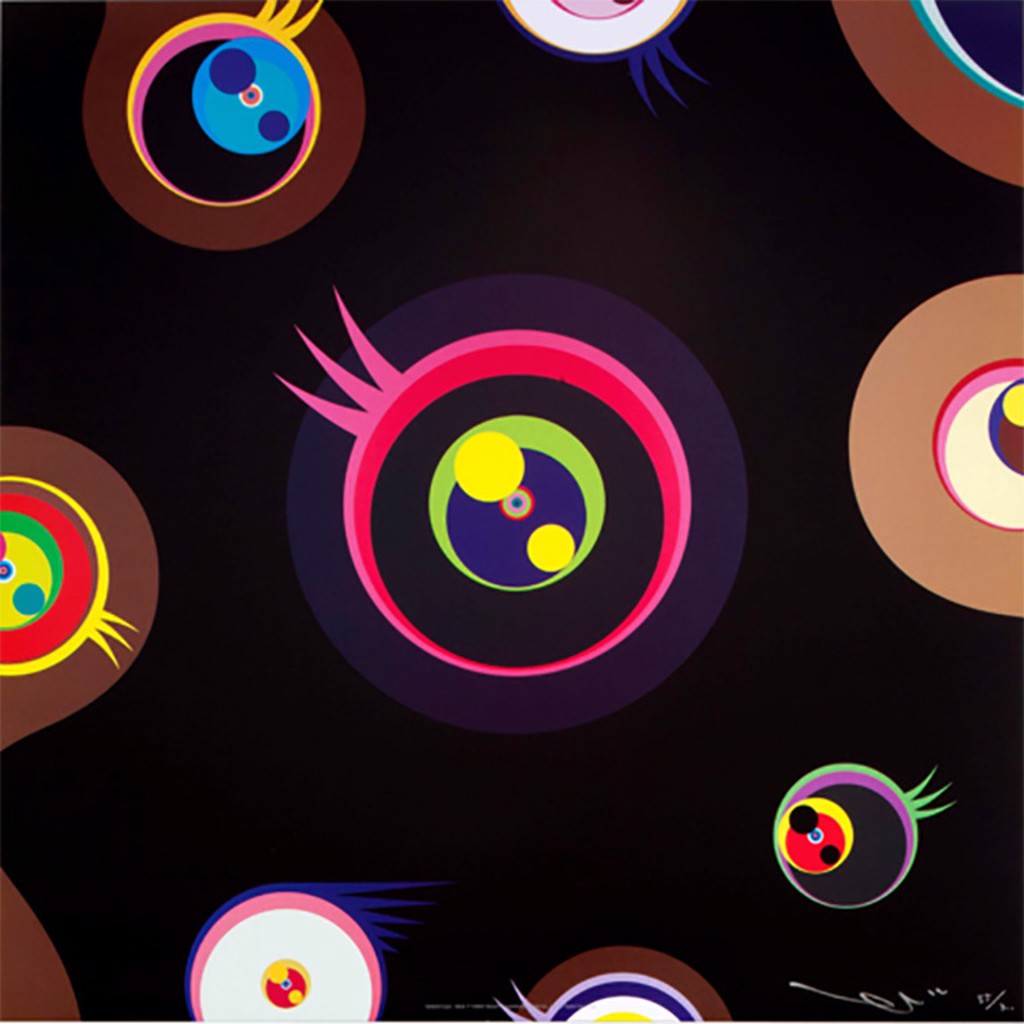 Jellyfish Eyes - Black 1 by Takashi Murakami | IFAC Arts