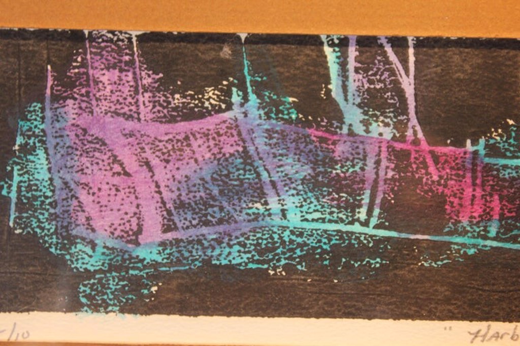 "Harbors" Abstract Expressionist Painting Edition 5 of 50 by Sharon Leeber
