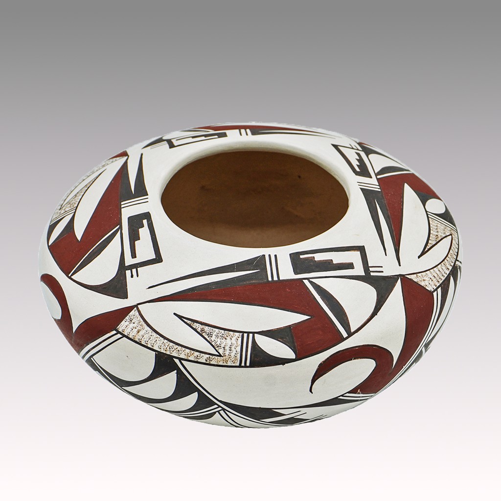 陶兵衛　紅葉細水指　淡々斎箱書030 Small mouth Polychrome Pottery by Joy Navasie (Frog Woman