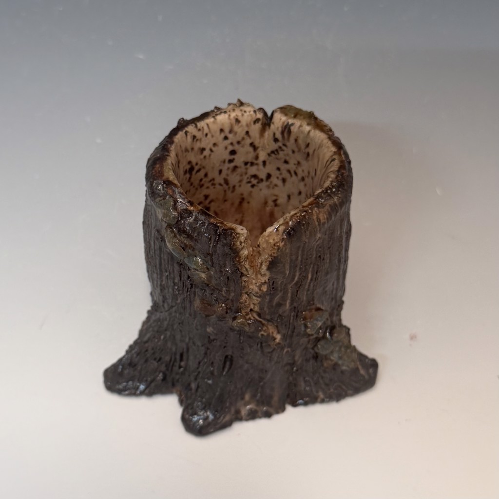 Mini Tree Trunk Small 260026 small tree trunk W w/split front by Cynthia Linnabary | Woodwalk ...